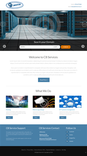 Diseño Web por pb para CB Services | Diseño: #3721690