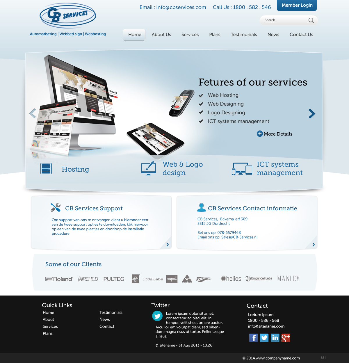 Diseño Web por pb para CB Services | Diseño #3748570
