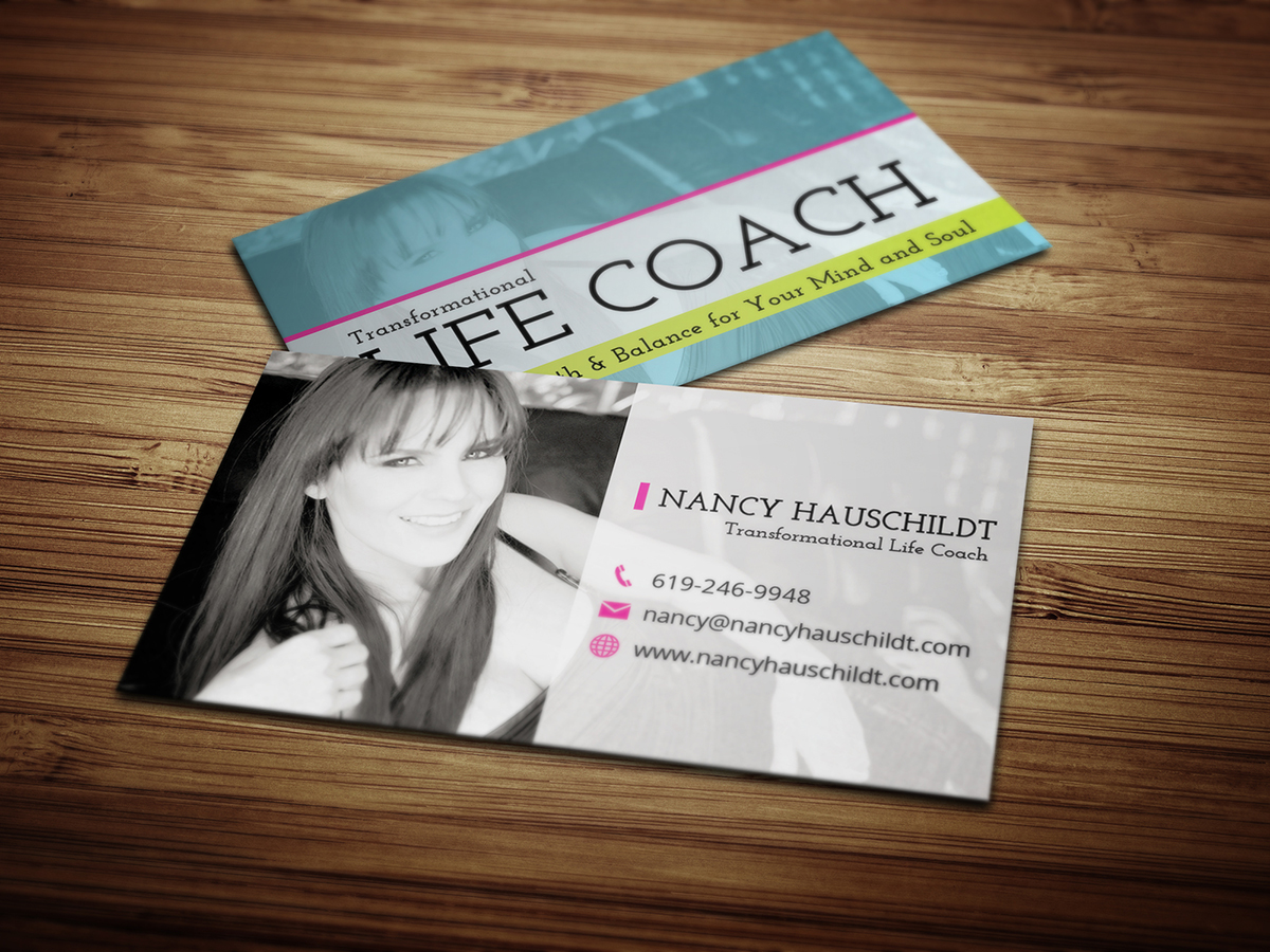Diseño de Tarjeta de Presentación por San RG para Nancy Hauschildt Life Coaching | Diseño #3715129