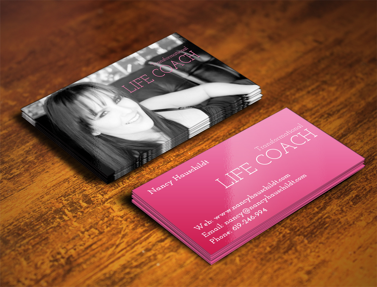 Business Card Design by INDIAN_Ashok for Nancy Hauschildt Life Coaching | Design #3708478
