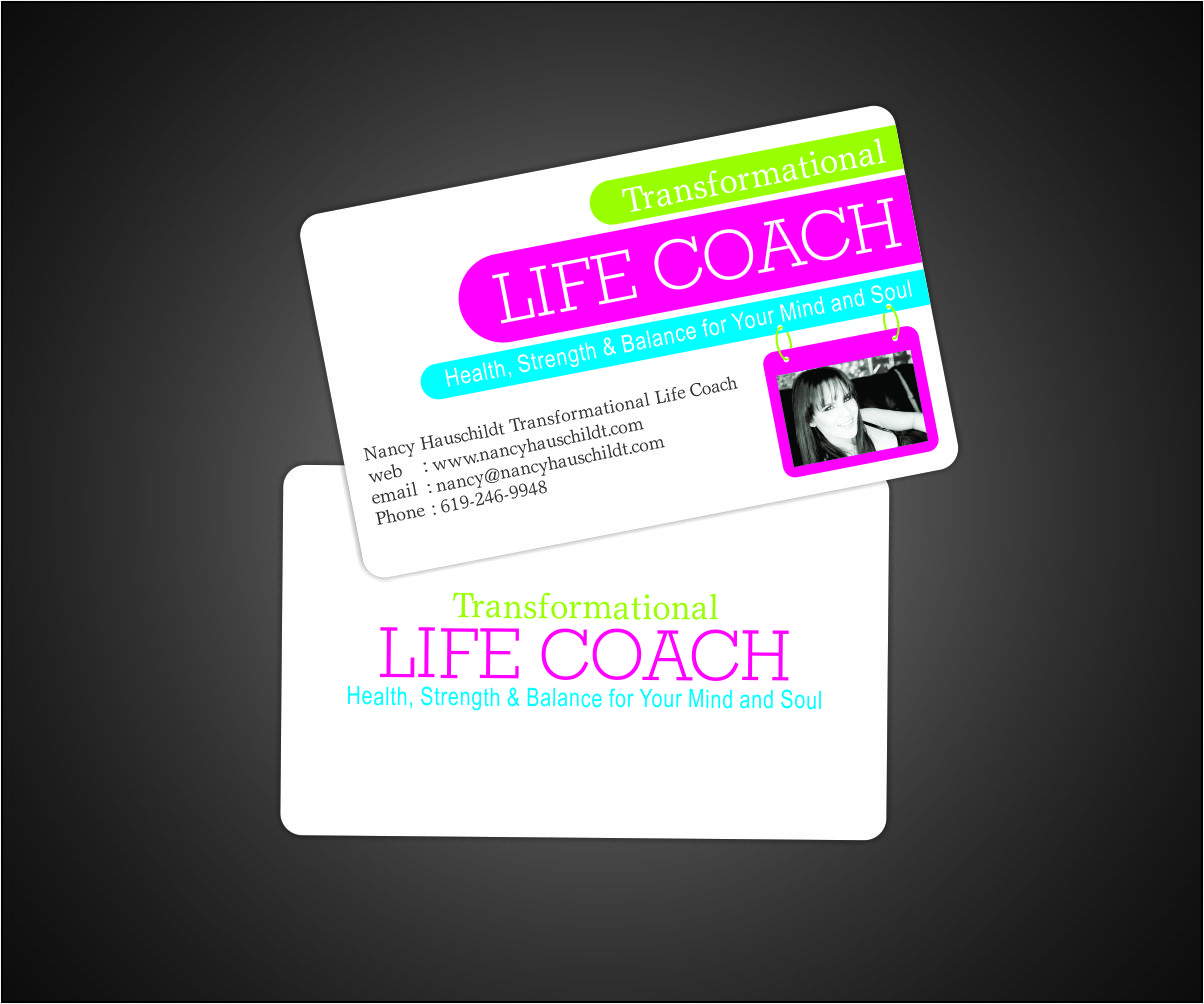 Business Card Design by apin31 for Nancy Hauschildt Life Coaching | Design #3719944