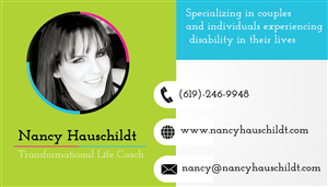 Business Card Design by Lilcess for Nancy Hauschildt Life Coaching | Design: #3717506