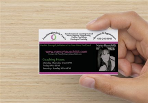 Business Card Design by HK Grafix for Nancy Hauschildt Life Coaching | Design: #3717629