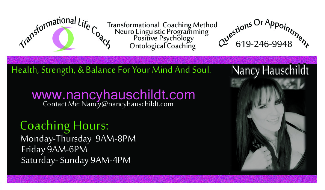 Business Card Design by HK Grafix for Nancy Hauschildt Life Coaching | Design #3717660