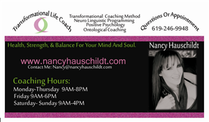 Business Card Design by HK Grafix for Nancy Hauschildt Life Coaching | Design: #3717660