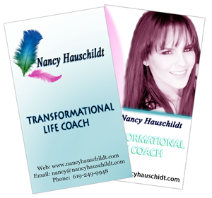 Business Card Design by stonakatara for Nancy Hauschildt Life Coaching | Design #3724593