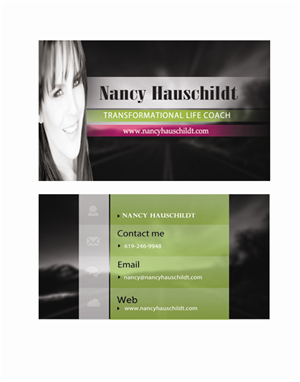 Business Card Design by touqeer21 for Nancy Hauschildt Life Coaching | Design: #3729766