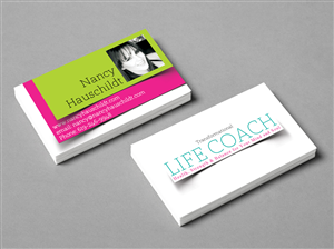 Business Card Design by Ælx for Nancy Hauschildt Life Coaching | Design: #3718431