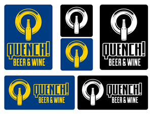 Logo Design by Lee Deville for Quench! Beer & Wine | Design: #995946