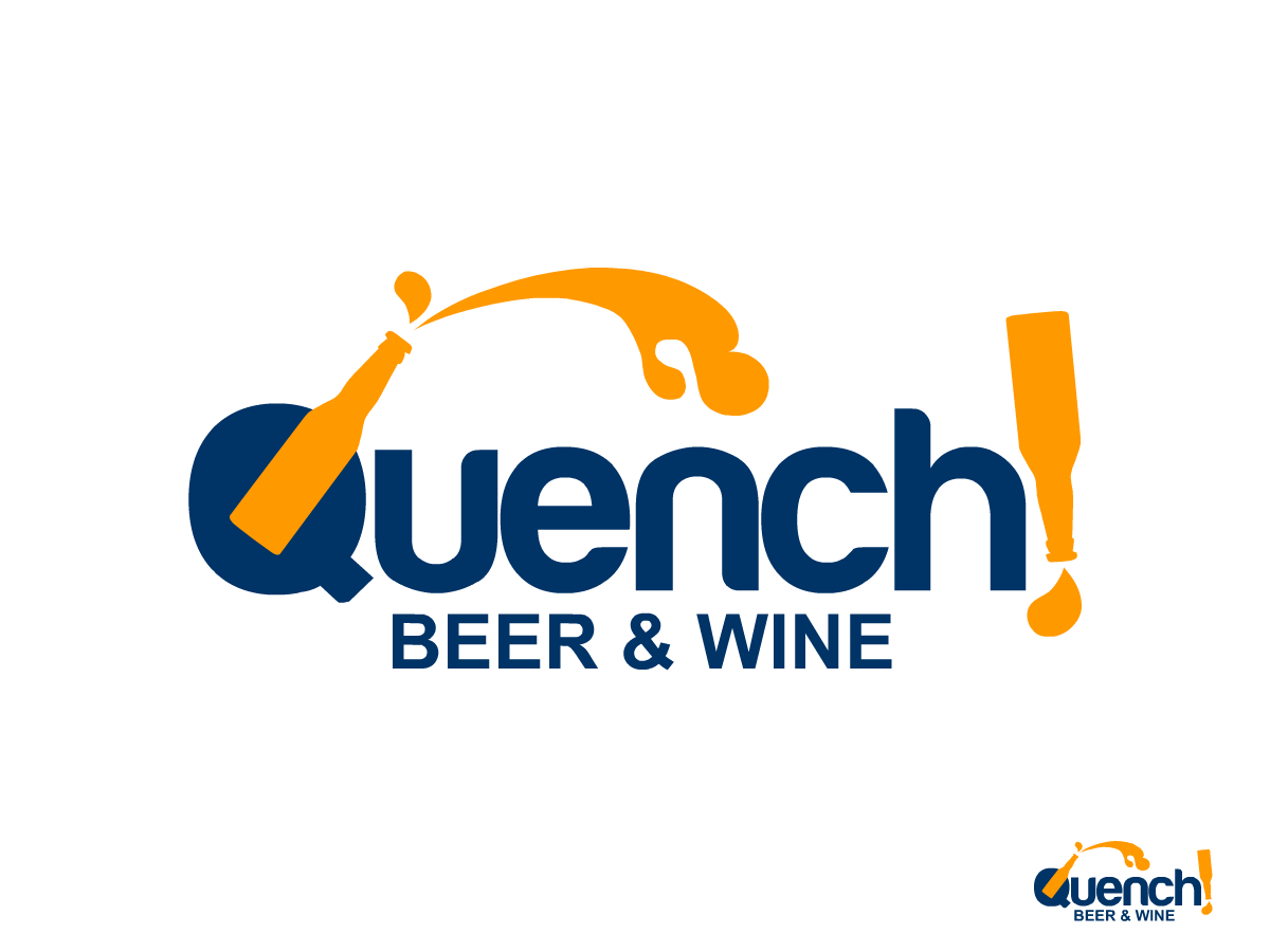 Logo Design by REDcrackers.com for Quench! Beer & Wine | Design #974055