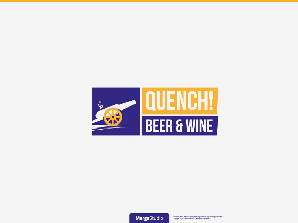 Logo Design by MergeStudio for Quench! Beer & Wine | Design #980200