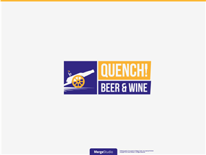 Logo Design by MergeStudio for Quench! Beer & Wine | Design: #980200