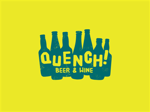 Logo Design by Hoopoe for Quench! Beer & Wine | Design: #974406