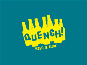 Logo Design by Hoopoe for Quench! Beer & Wine | Design: #974413