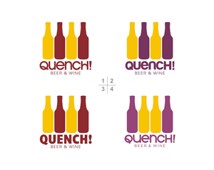Logo Design by mamik for Quench! Beer & Wine | Design: #1009798