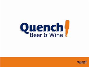 Logo Design by Pixel Warrior for Quench! Beer & Wine | Design: #993808