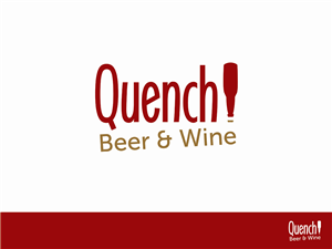 Logo Design by Pixel Warrior for Quench! Beer & Wine | Design: #993810