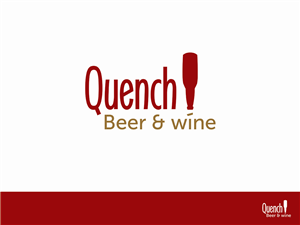 Logo Design by Pixel Warrior for Quench! Beer & Wine | Design: #993820