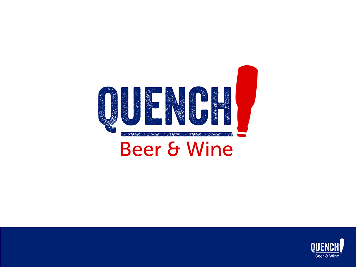 Logo Design by Pixel Warrior for Quench! Beer & Wine | Design #993828