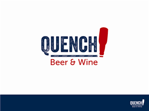 Logo Design by Pixel Warrior for Quench! Beer & Wine | Design: #993828