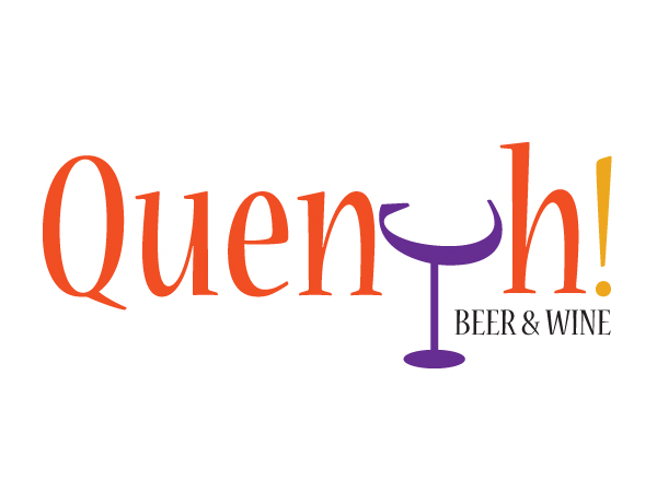 Diseño de Logo por Natalie Booth para Quench! Beer & Wine | Diseño #1017564