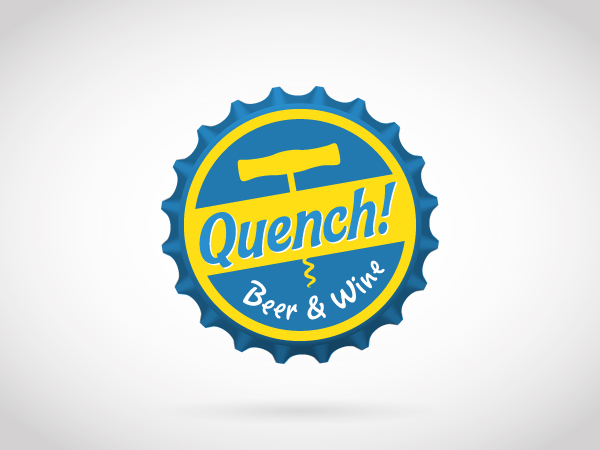 Logo Design by shpaolin for Quench! Beer & Wine | Design #974394