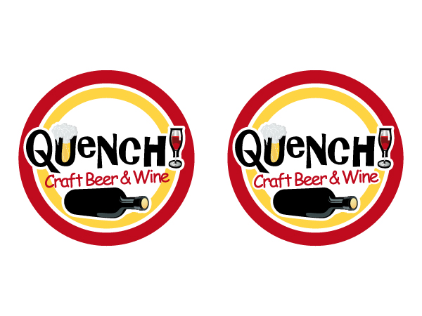 Diseño de Logo por MIM design para Quench! Beer & Wine | Diseño #1037778