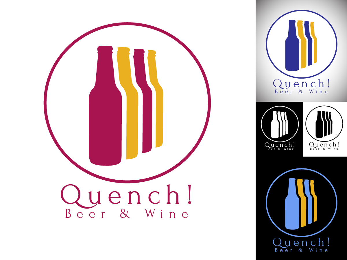 Logo Design by David for Quench! Beer & Wine | Design #1011200