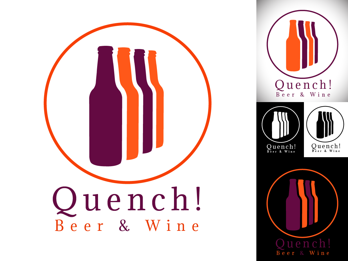 Logo Design by David for Quench! Beer & Wine | Design #1019307