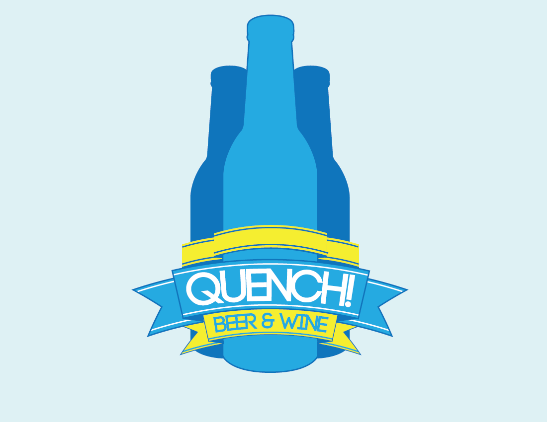 Diseño de Logo por ecom:group para Quench! Beer & Wine | Diseño #988162