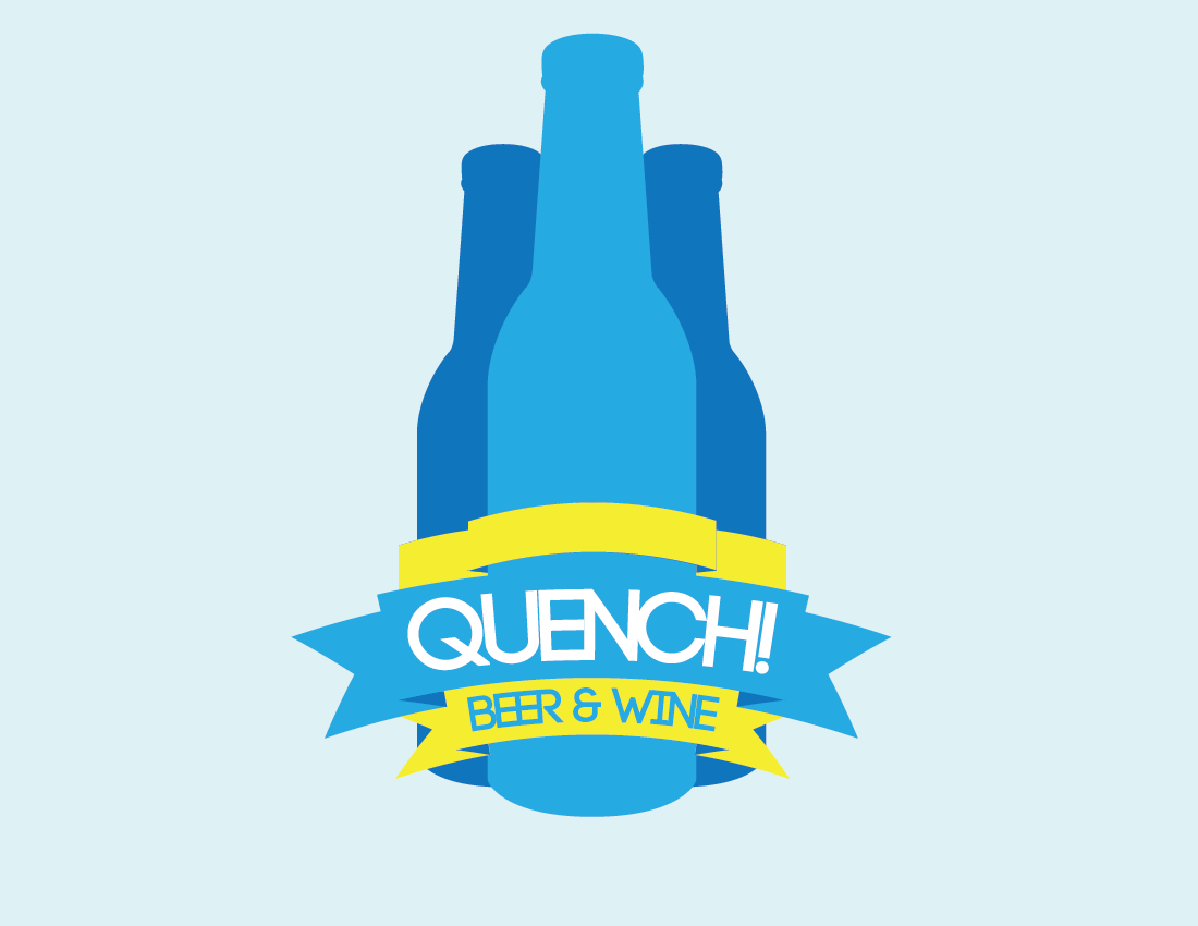 Diseño de Logo por ecom:group para Quench! Beer & Wine | Diseño #988165