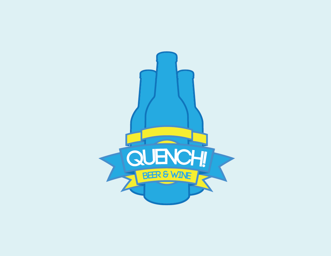 Diseño de Logo por ecom:group para Quench! Beer & Wine | Diseño #988168