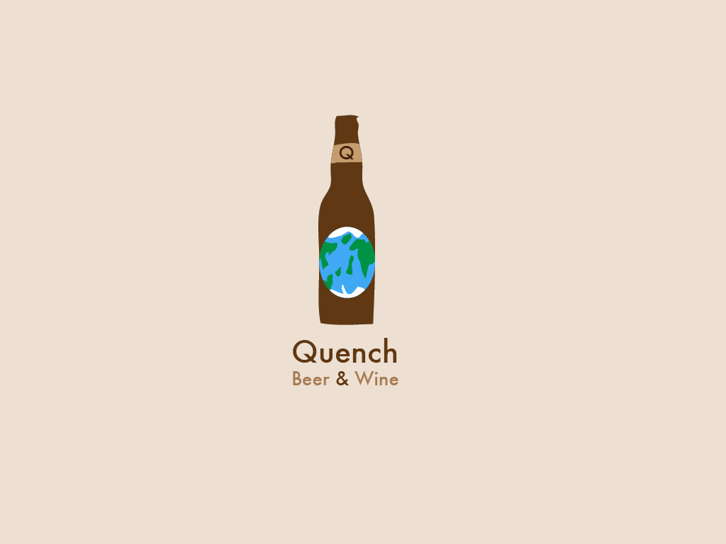 Logo Design by Joshua Clarke for Quench! Beer & Wine | Design #993719