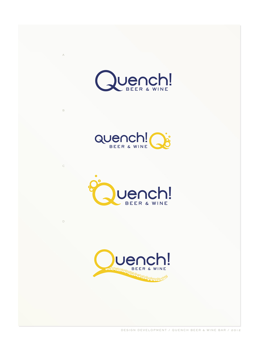 Diseño de Logo por bdk1976 para Quench! Beer & Wine | Diseño #979186