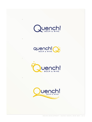 Diseño de Logo por bdk1976 para Quench! Beer & Wine | Diseño: #979186
