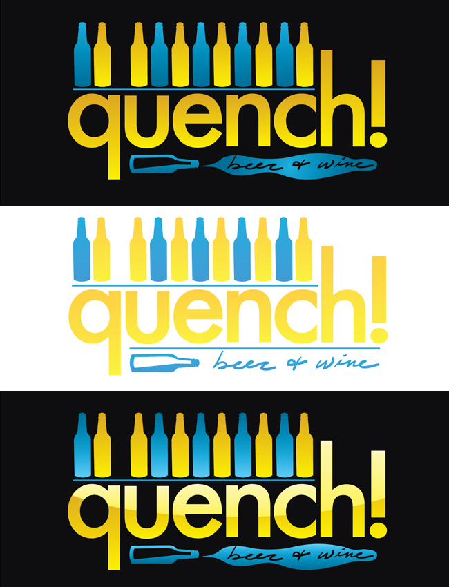 Logo Design by s.winter for Quench! Beer & Wine | Design #987583