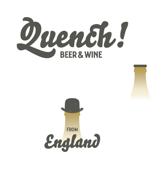 Diseño de Logo por smortimer-design para Quench! Beer & Wine | Diseño #987166