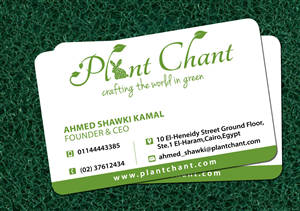 Business Card Design by Elkana Letting for Plant Chant | Design #3727193