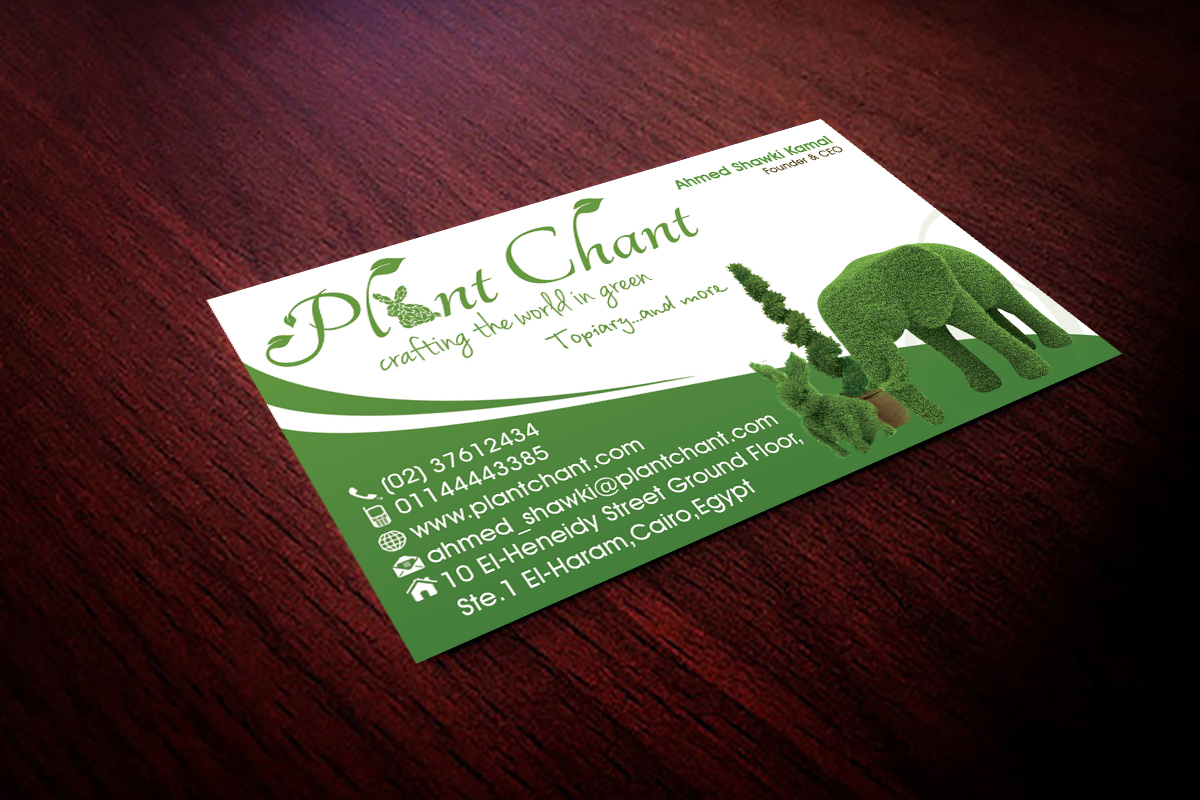 Diseño de Tarjeta de Presentación por Hardcore Design para Plant Chant | Diseño #3746083