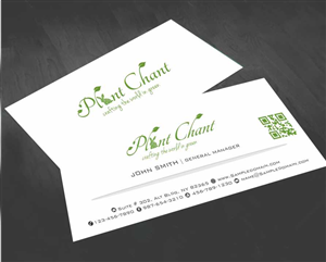 Business Card Design by AwsomeD for Plant Chant | Design #3724792