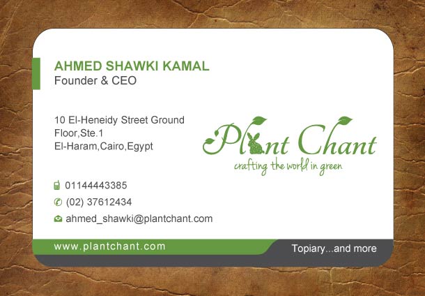 Business Card Design by Sandy1155 for Plant Chant | Design #3723487