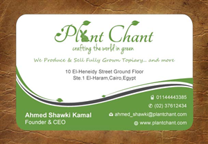 Visitenkarten-Design von Sandy1155 für Plant Chant | Design: #3723501