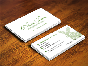Diseño de Tarjeta de Presentación por Sajin para Plant Chant | Diseño: #3747359