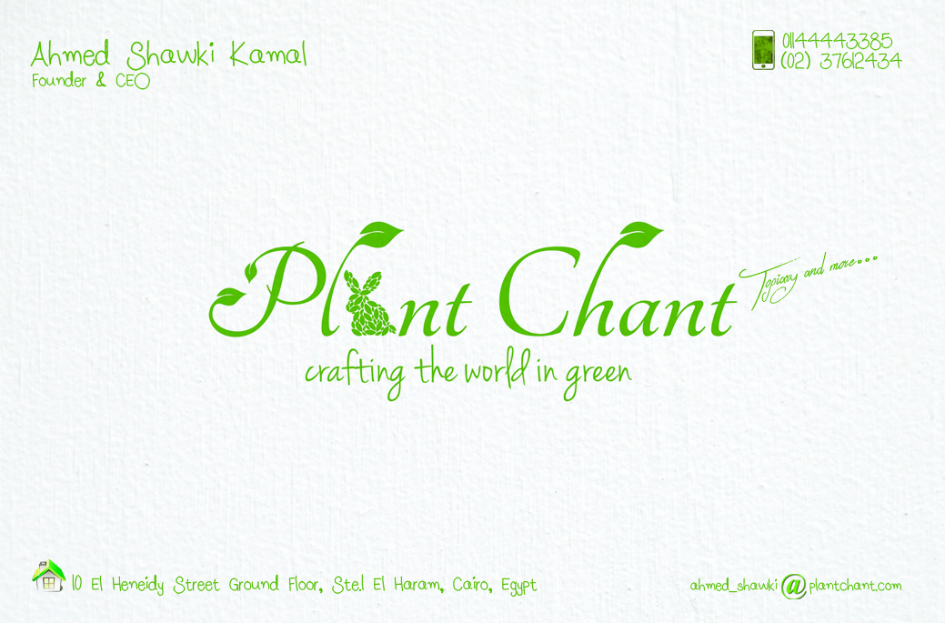 Diseño de Tarjeta de Presentación por 123 para Plant Chant | Diseño #3741995