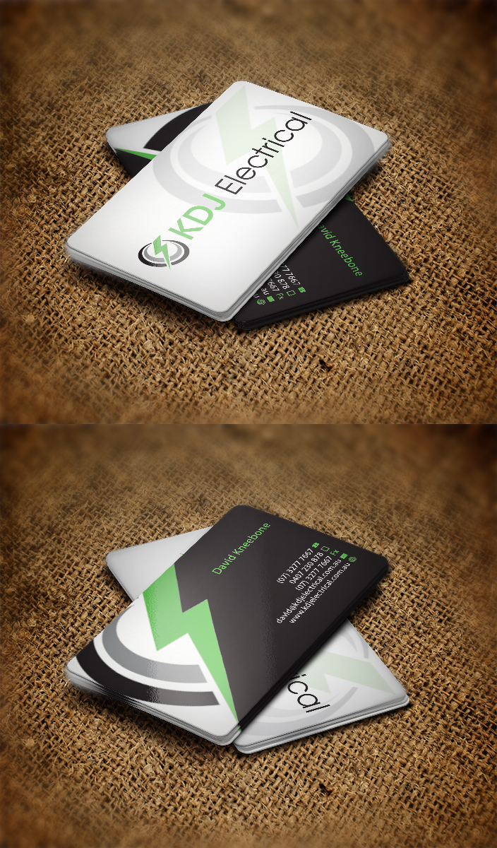 Business Card Design by alexRox for KDJ Electrical | Design #3744970