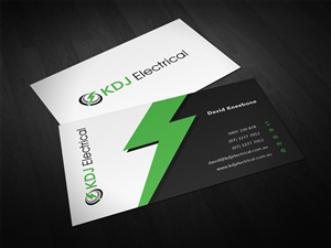 Business Card Design by Eggo May P for KDJ Electrical | Design #3715139