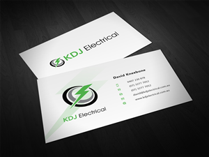 Diseño de Tarjeta de Presentación por Eggo May P para KDJ Electrical | Diseño: #3715154