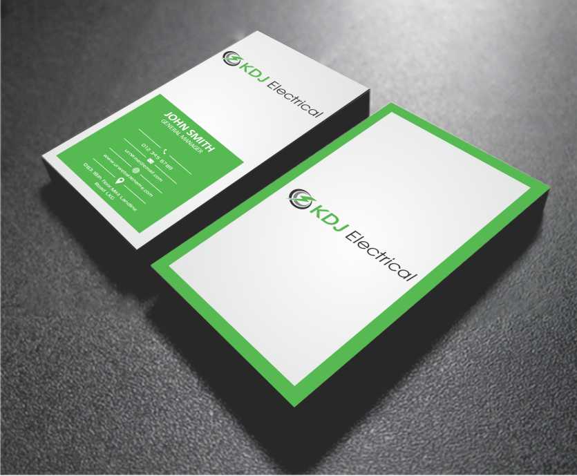 Business Card Design by AwsomeD for KDJ Electrical | Design #3711516