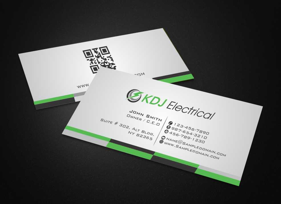 Business Card Design by AwsomeD for KDJ Electrical | Design #3711521