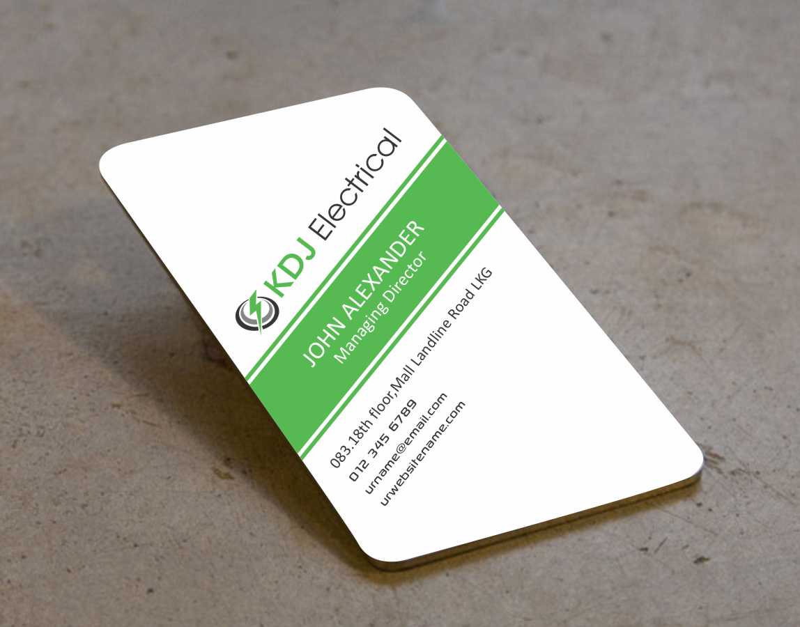 Business Card Design by AwsomeD for KDJ Electrical | Design #3711523